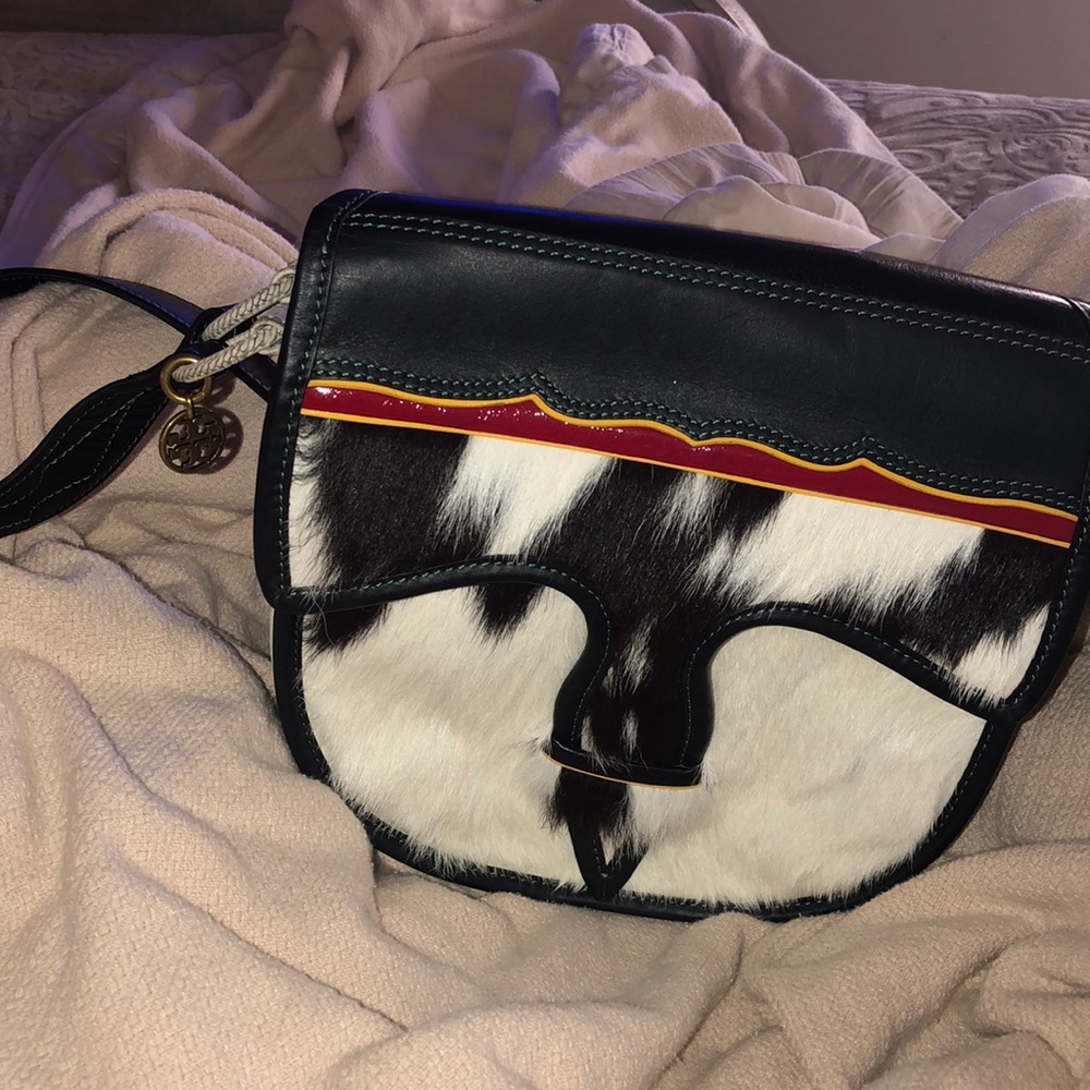 Tory Burch Crossbody fur purse